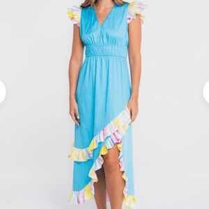 Alden Adair Willow Ruffled Maxi Dress XS